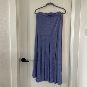 Chicos Blue & White Long Skirt